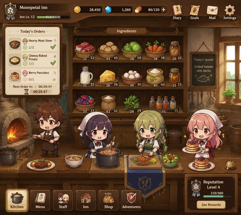 异世界旅馆 操作界面 页面配图 1